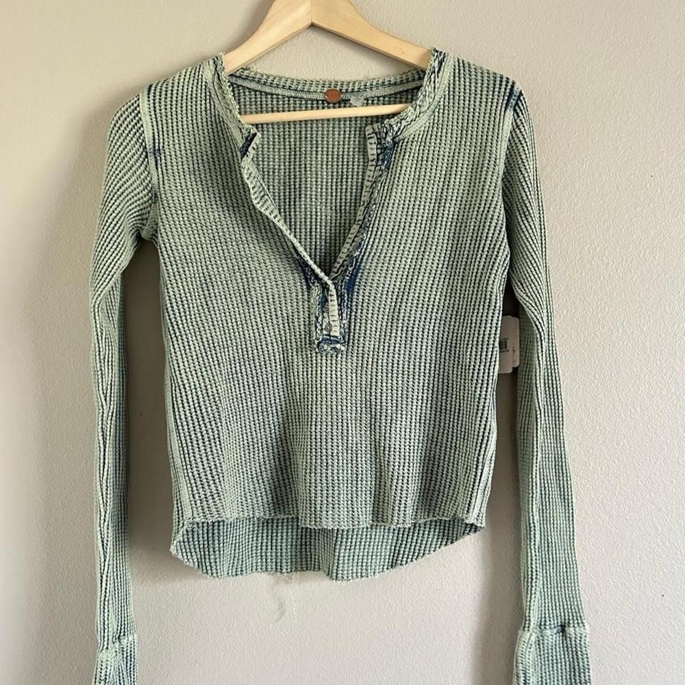 Free People Women's Colt Top In antique green size XS NWT G-6